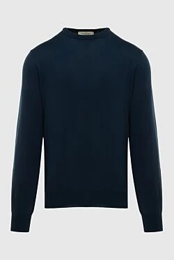 Cotton blue jumper for men