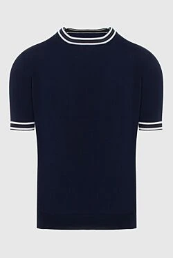 Jumper with short sleeves blue for men