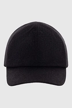 Brown cashmere cap for men