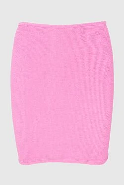 Pink nylon skirt for women