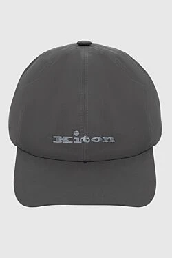 Cap made of cotton and polyamide gray for men