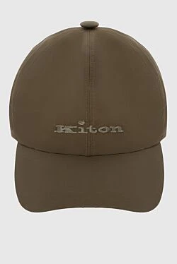 Cap made of cotton and polyamide green for men