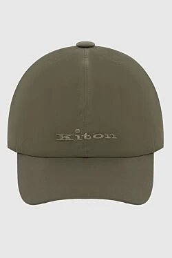 Cap made of cotton and polyamide green for men