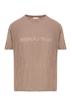 Футболка із фактурного матеріалу з написом в інверсії