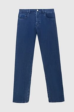 Blue cotton jeans for men