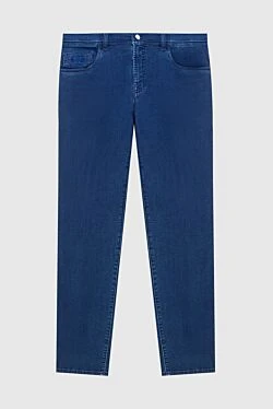 Blue cotton jeans for men