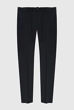 Men's sports trousers made of polyamide and elastane, black