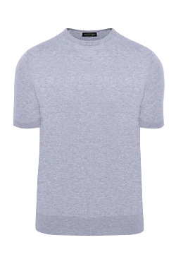Cotton short sleeve jumper gray for men
