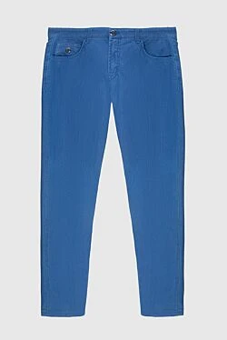 Джинси класичні чоловічі блакитні з кишенями