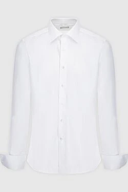 Сорочка чоловіча біла бавовняна з французькими манжетами