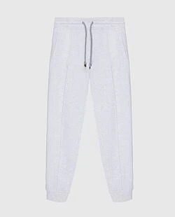 Sports pants for men made of cotton gray
