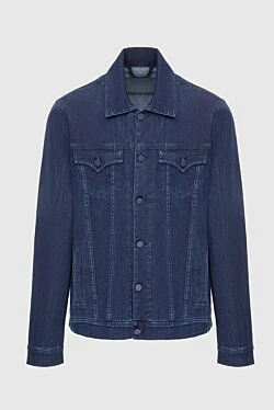 Denim jacket made of cotton and elastane blue for men