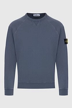 Gray cotton sweatshirt for men