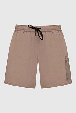 Shorts made of polyamide and elastane beige. men