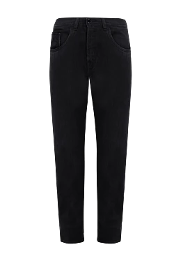 Black cotton jeans for men