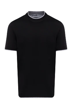 Футболка из хлопка черная мужская