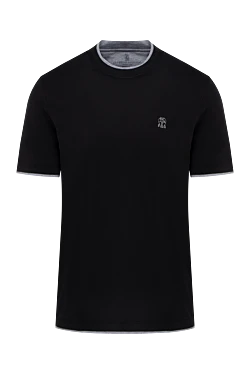 Футболка из хлопка черная мужская