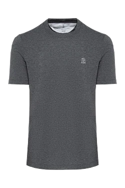 Gray cotton T-shirt for men