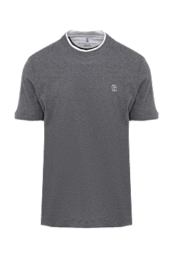 Футболка из хлопка серая мужская