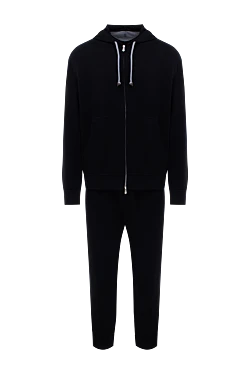 Sports suit for men made of cotton and polyamide black