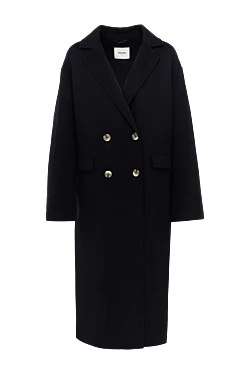Пальто із вовни чорне жіноче