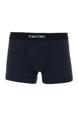 Men's boxers made of cotton and elastane blue