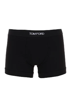 Men's boxers made of cotton and elastane, black