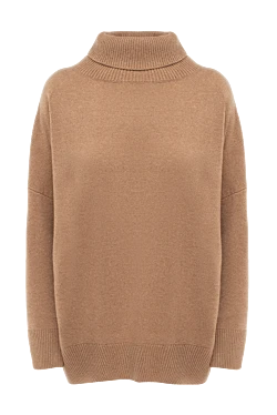 Brown cashmere golf for women