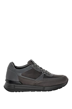 Кросівки з нубуку сірі чоловічі