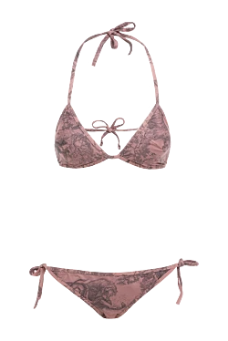 Two-piece swimsuit made of polyamide and elastane pink for women