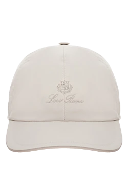 White polyester cap for men