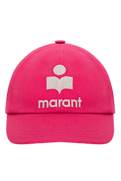 Pink cotton cap for women