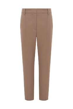 Brown cotton pants for women