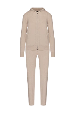 Cashmere beige walking suit for women