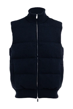 Cashmere vest blue for men