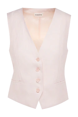 Vest made of viscose and lyocell for women pink