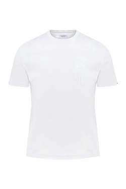 Men's white cotton T-shirt