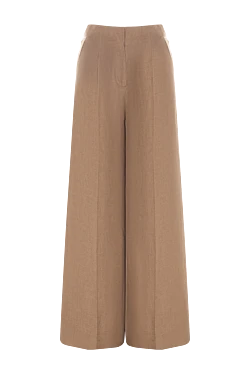 Women's linen pants brown