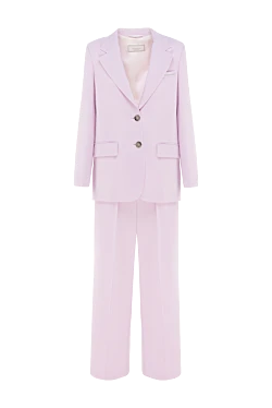 Suit with pants made of viscose and elastane for women pink