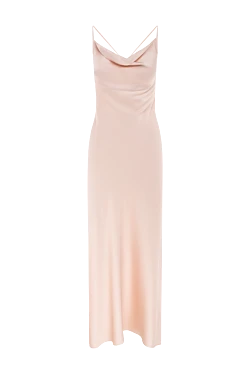 Платье из полиэстера и эластана розовое