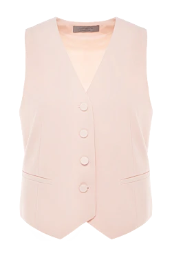 Women's polyester and elastane vest pink