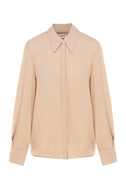 Silk blouse for women beige