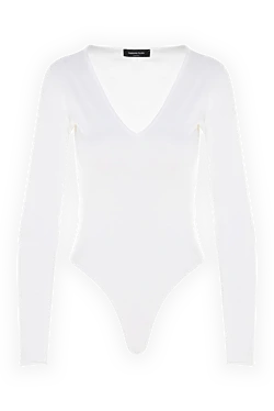 Body made of viscose and polyester for women white