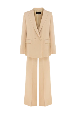 Suit with trousers for women beige