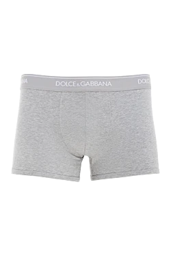 Cotton boxer briefs for men, gray