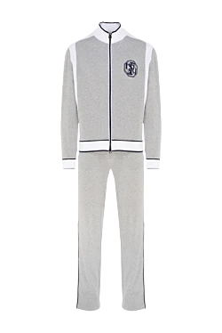 Костюм прогулянковий з бавовни та еластану сірий