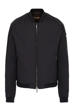 Men's black polyester jacket