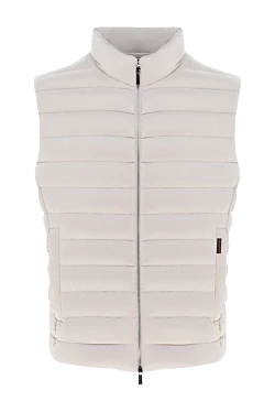 Polyester vest for men beige