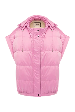 Women's polyester vest pink