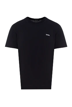 Cotton T-shirt for men, black